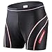 SKYSPER Caleçon de Cyclisme pour Femme avec Gel 3D Rembourré sous-Vêtements Shorts de Vélo Respirant Confortable Séchage Rapide Cyclisme Shorts Vélo pour Vélo de Terrain VTT Vélo de Route S-XXL Noir
