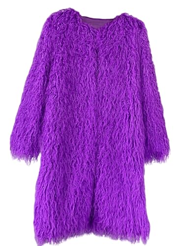 Women's Fluffy Faux Fur Maxi Outwear Overcoat,Shaggy Warm Jackets Parka Winter Coats