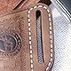 Tourbn TOURBON Ledertaschenmesserscheide für Gürtel EDC Holster Taschenmesser Werkzeugtasche Handgemachtes Geschenk, 9*1.5*11.5cm, Braun