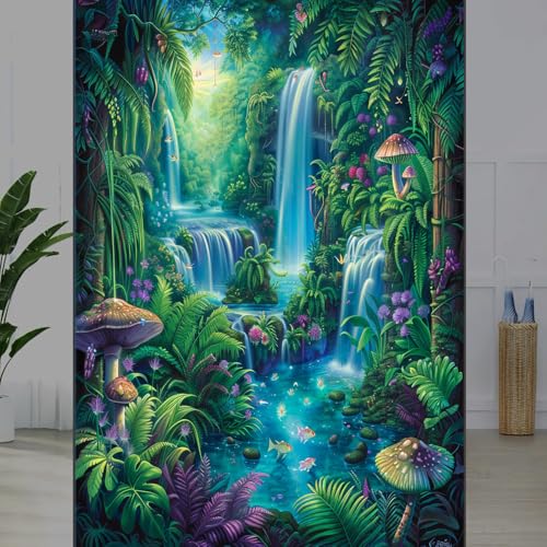 Vinilo decorativo para ventanas de privacidad Fantasy Mushroom miniatura 5