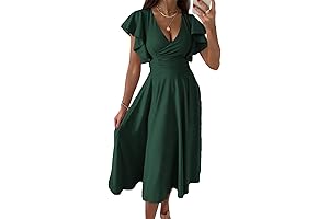 Women's Wedding Guest Green Dress