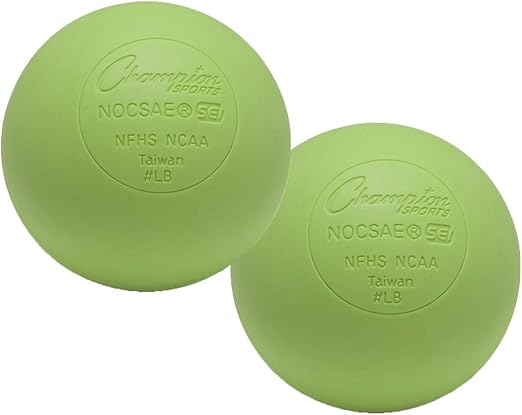 Champion Sports Lacrosse Balls & Rhino Skin Foam Balls – Official Size Balls for Games, Practice & Training, NCAA, NFHS & SEI Certified, Multiple Colors, Packs & Styles Available