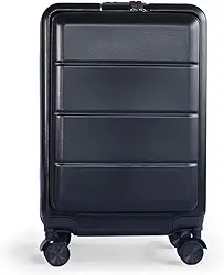 Mala de Bordo Atenas com Rodinhas 360º Balança Analógica (Preto)