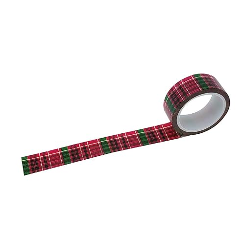 Miniatura 7 de Wrapables Cinta adhesiva japonesa Washi con patrón de cuadros - cuadros rojos