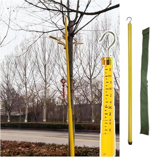 Teles Power Measuring Stick - 8m/26.2ft for Electrical & Telecom Tower Measurements - Lightweight, Yellow, Precision Tool for Professionals & Contractors