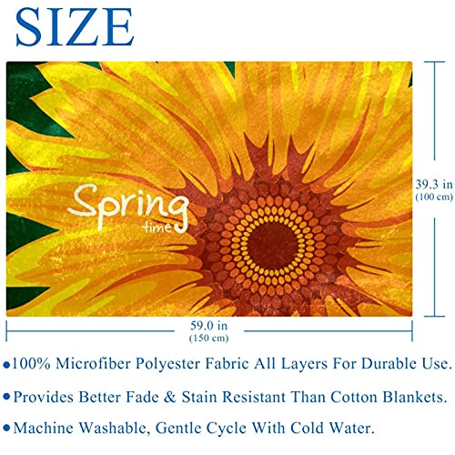 Couverture douce tournesols pour des moments cocooning réconfortants - 6