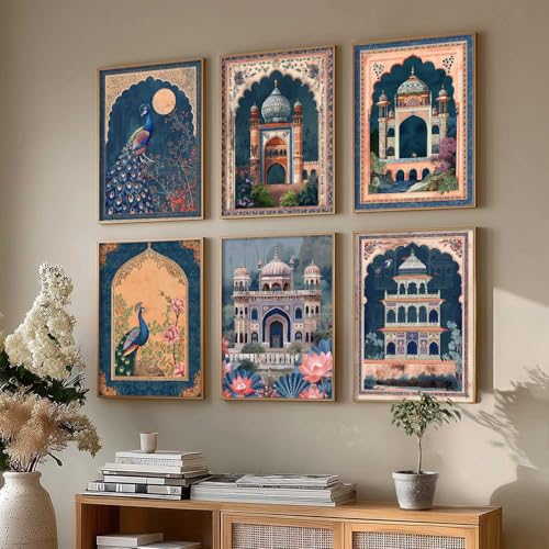 Image of kotart Premium Paintings with Frame for Home Decoration - Pichwai Wall Art Painting for Living Room Bedroom Office Wall Decoration - (13X17 INCH, G)