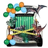 JOYIN Halloween Dinosaur Park Theme Decorations, Halloween Dinosaur Car Sticker Kit Trunk or Treat Decorations for SUV Archway Garage Door Decor