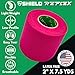Shield Cleat Spatting Tape | Ankle Tape, Stretch Athletic Tape, Tear by Hand, Made in USA, Thin, Flexible, Elastic Sports Tape, 6 Pack (Neon Pink, 2 Inch)