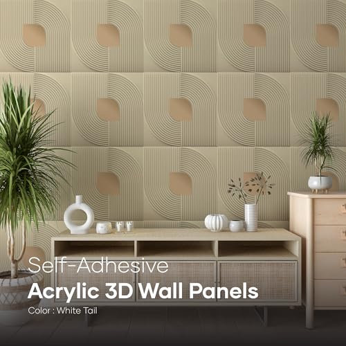 Image of Acrylic Mirror PVC Self Adhesive 3D Wall Panels | Self Glue Wall Panels for Living Room, Bedroom, TV Unit | Pack of 12 Pcs Cover Area 32.4 Sq. Ft.