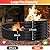 32 Inch Outdoor Fire Pit Ring,17'' Taller High Heat Resistant Wood Burning Firepit & Fireplace for Outside, Heavy Duty Galvanized Steel Fire Pits Bowl for Backyard Bonfire, Patio, Camping, Round