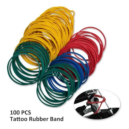 Kit de accesorios para tatuaje para evitar agujas voladoras con gomas y silicona 5