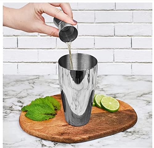 Kit de bartender con soporte, 15 piezas coctelera acero inoxidable miniatura 3
