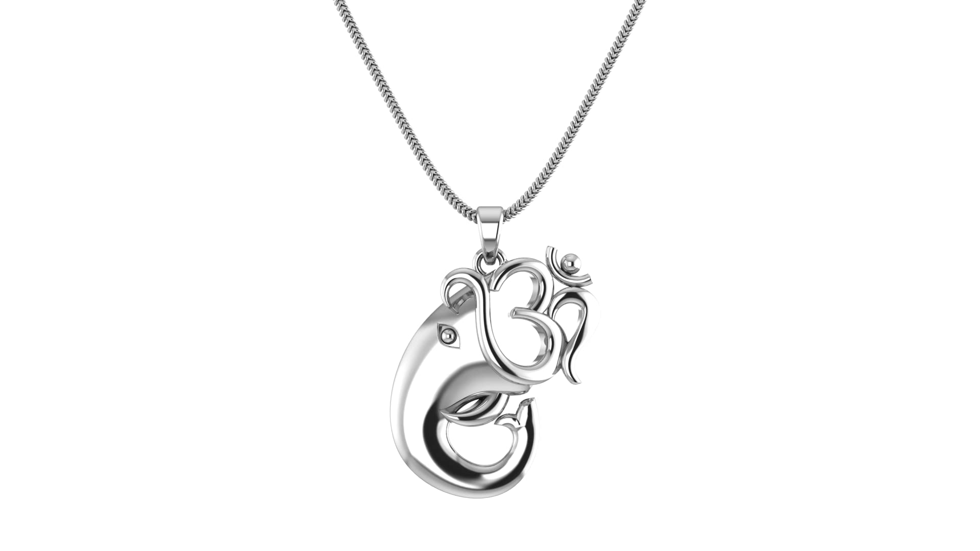 prabhu bhakti Sterling Silver Ganapati Bappa Pendant With Silver Chain | 925 Shri Om Ganesha Pendant For Men & Women | Pendant to Gift Men & Women (B0BD5B9R2Z) Amazon Price History, Amazon Price Tracker