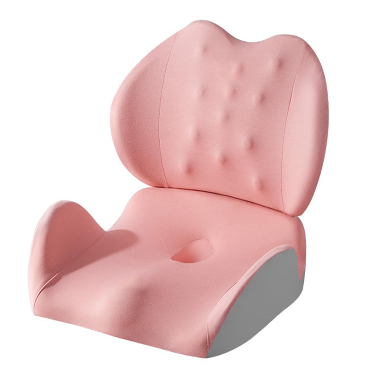 Seduto Ortopedico per Coccige in Schiuma a Memoria Cuscino lombare e for glutei for dolori al coccige, al coccige e alla schiena(Pink)