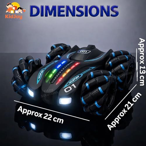 Image of RC 4X4 Remote Control Double Smoke Hand Sensor Extreme Drift Car Toy for Kids Boys Adults Gesture Control Sports Racing 360 Spray Mist 4 + Years | Double Smoke Spray Mist, 360 Gesture Control, Hand Sensor Remote Control, RGB Lights, Rechargeable