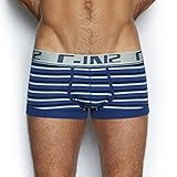 C-IN2 Men's Pop Stripes Lo No-Show Army Trunk