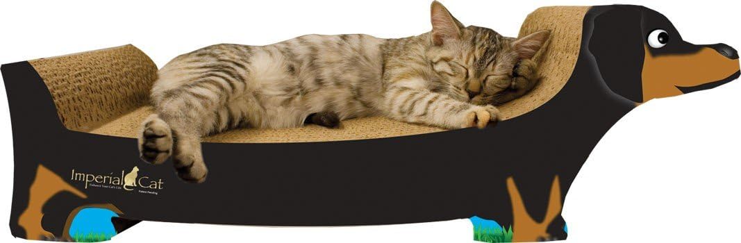 Imperial Cat Black Dachshund Scratch 'n Shape, Large