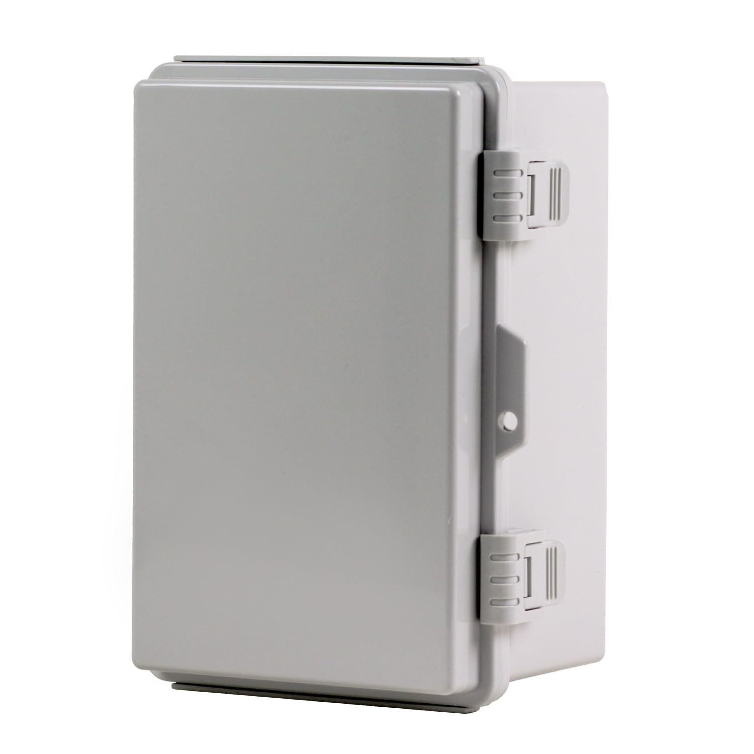 Newhouse Electric NHWE-L Boîte de jonction électrique en polycarbonate résistant aux intempéries avec couvercle à charnière NEMA Gris