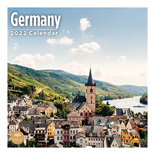 2022 Germany Wall Calendar by Bright Day, 12 x 12 Inch, European Travel Destination