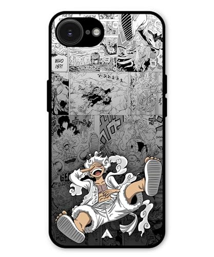 Image of Premium Anime 2 Case for iPhone 16e (Glossy Finish) Soft-Touch Metal TPU Back Cover, Shockproof, Designer, Aesthetic Mobile Phone Case