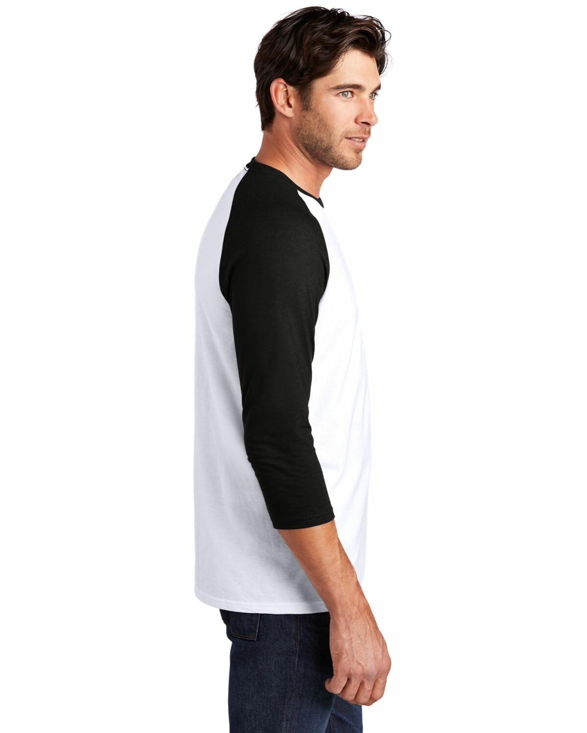 Joe's USA, Maglietta da Baseball Raglan da Uomo. Maglietta da Baseball con Maniche a 3/4 Taglie: XS-4XL. - Nero - XL
