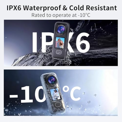Image of 4K Action Camera, 3.5Hrs Battery Life Body Camera Hands-Free Recording, IPX6 Waterproof Portable Vlogging Camera with 1.4 inch HD Screen, Video Recorder with WiFi for Travel, Cycling, Motorcycle, Bloggers