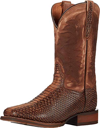 Image of Dan Post Mens Winslow Embroidered Square Toe Casual Boots Mid Calf - Blue, Brown