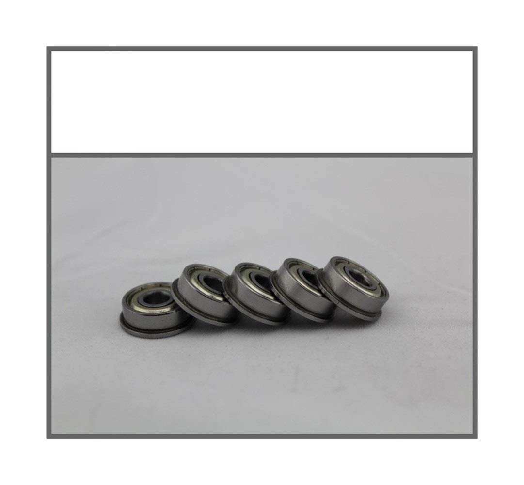 SUOFEILAIMU F628ZZ Flange Bearing 8x24x8 mm Deep Groove Ball Bearing ABEC-1 (10 PCS) F628 Z ZZ Precision Bearing Flanged Ball Bearings