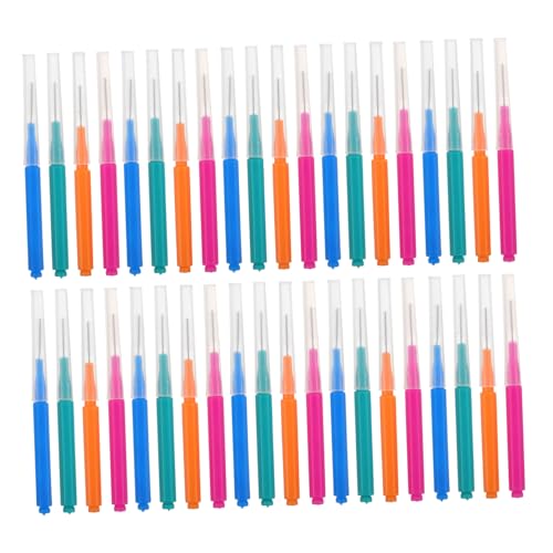 minkissy Stainless Steel Wire Oral Flosser Brush 40pcs Interdental Straight Brush for Deep Teeth Cleaning