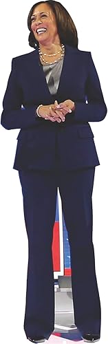 SC2332 Vice President Harris Blue Pant Suit Cardboard Cutout Standup Standee disponible en Yaxa Colombia