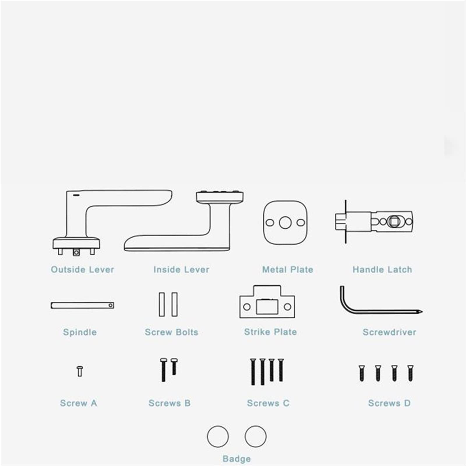 Serratura Smart, R2 Smart Door Lock Impronta Digitale/Scheda NEC/App for Telefono con Supporto Serratura a Scatto Tuya Home,Smart Lock Facile da Installare(H1 Gateway)