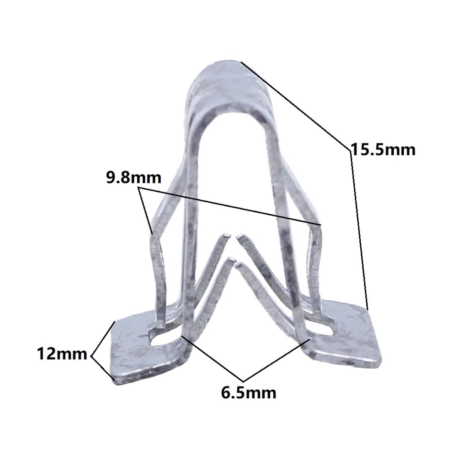 20 Clip Di Fissaggio In Metallo Per Console Auto | Antiruggine E Resistenti | Per Paraurti, Cruscotto E Rivestimenti | Ricambi Auto Universali - 5