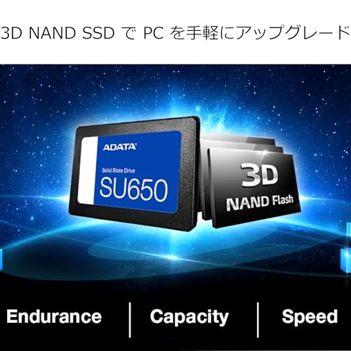 ADATA Ultimate | SU650 | 3D NAND | 240GB | R/W Speed Upto 520/450MB/s | SSD - su650 | ASU650SS-240GT-C - Image 2