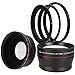 67MM TELEPHOTO Zoom +FISHEYE Wide Angle/Macro Lens for Canon EOS Rebel T6I with 18-135MM Lens
