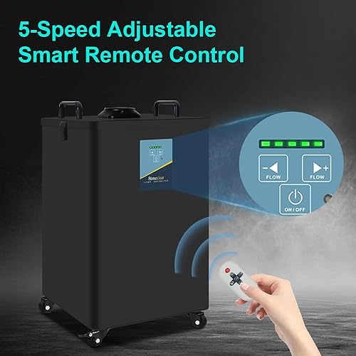 Miniatura 7 de FumeClear Extractor de humo láser FC-2002A para grabador láser S1, D1 Pro de 10 W a 20 W, succión fuerte de 260 m³/h, bajo ruido con 12 filtros,