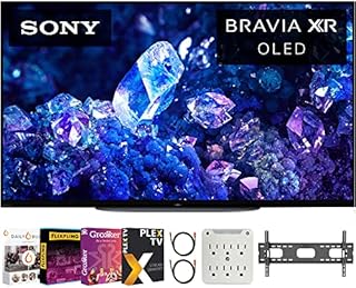 Sony XR42A90K Bravia XR A90K 42 inch 4K HDR OLED Smart TV 2022 Model Bundle with Premiere Movies Streaming + 37-100 Inch TV Wall Mount + 6-Outlet Surge Adapter + 2X 6FT 4K HDMI 2.0 Cable