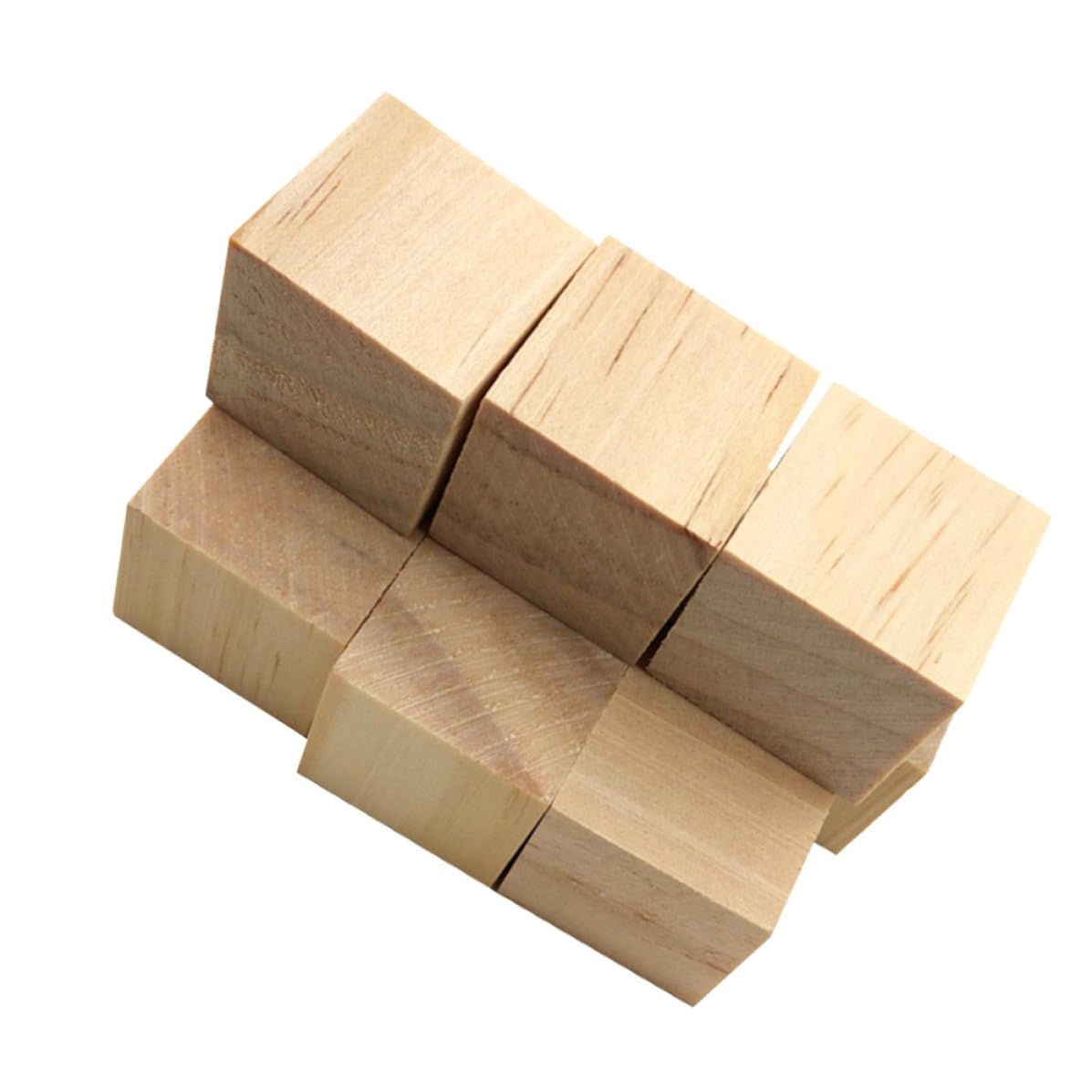 36 Bloques Cuadrados de Madera de Pino sin Tratar 38 Mm para Manualidades Diy, Cubos Pequeños Naturales para Proyectos de Bricolaje y Embellecimiento Creativo en Casa