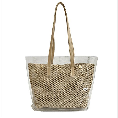 Onemoret Sac à bandoulière en PVC étanche Transparent