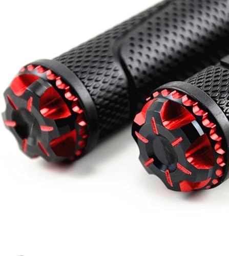 Miniatura 2 de Agarradera de aleación de aluminio, 1 par de agarres universales para manillar de motocicleta, antideslizantes para manillar de diámetro de 0.8