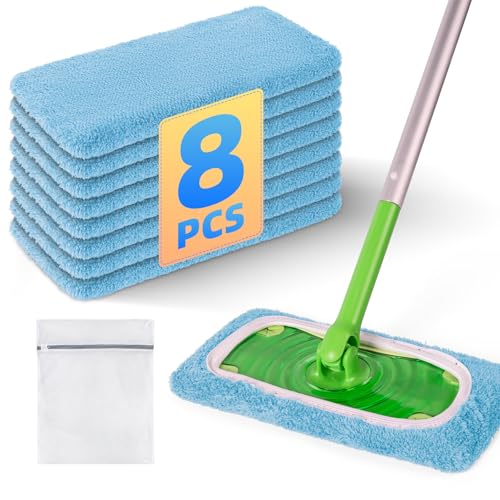 8 Pack Reusable Mop Pads - image 1