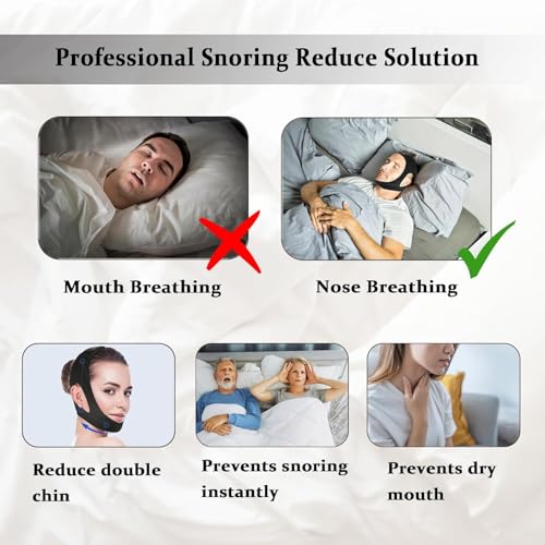 chin strap for sleepingcomfortable anti snoring devicesadjustable breathable chin strap for cpap users