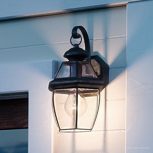 Luxury Colonial Outdoor Wall Light, Small Size: 11.5"H x 7"W, with Tudor Style Elements, Versatile D