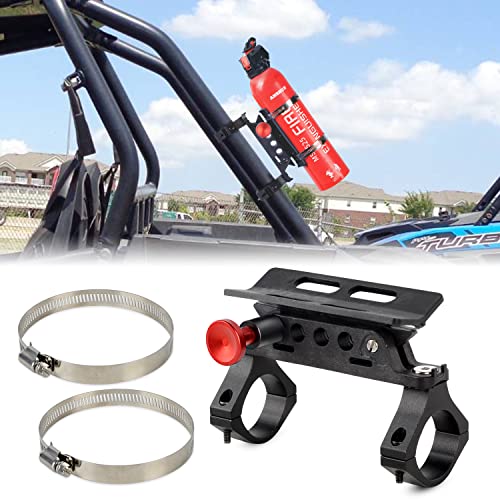 Z8LED UTV Fire Extinguisher Holder/Adjustable Roll Bar Fire Extinguisher Mount Holder for 1.75''-2'' Roll Bar Compatible with UTV Polaris RZR Ranger Camper Van(ABS, Quick Release)