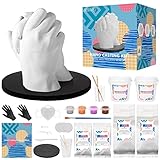 Hand Casting Kit Couples - Hand Mold Kit Couples, Plaster Hand Mold Casting Kit, Couple Gifts, Gifts for Boyfriend, Husband, Him, Her, Girlfriend, Wedding Gifts, Christmas Gifts