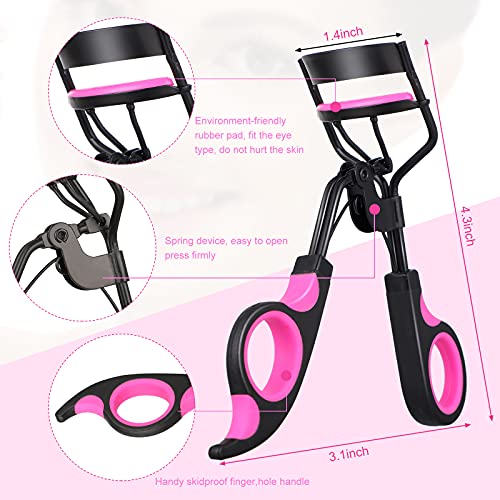 14-Piece Eyelash Curler & Grooming Kit for Women - Black & Purple - Image 3