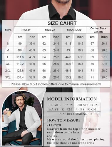 Coofandy Men'S V Neck Cardigan Sweater Casual Lightweight Button Down Knitted Cardigan Sweater With Ribbing Edge thumb #5