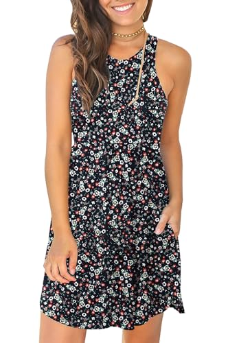 Image of HiMONE Vacation Dresses for Women 2025 Summer Dress Women's Casual Sundresses Casual Beach Petite Sun Dress XS-2XL