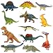 Simmpu Set di Giocattoli di Dinosauro, Mini Figura di Dinosauro Educativo Modello di Figura di Dinosauro Realistico per Bambini Decorazione per Feste di Ragazze e Ragazzi (12 Pièces)