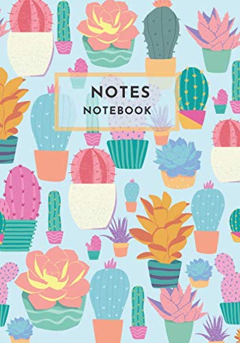 Cactus Soft Cover Notebook: Dot Grid Notebook/ Diary - Large (7 x 10 inches) - 120 Pages